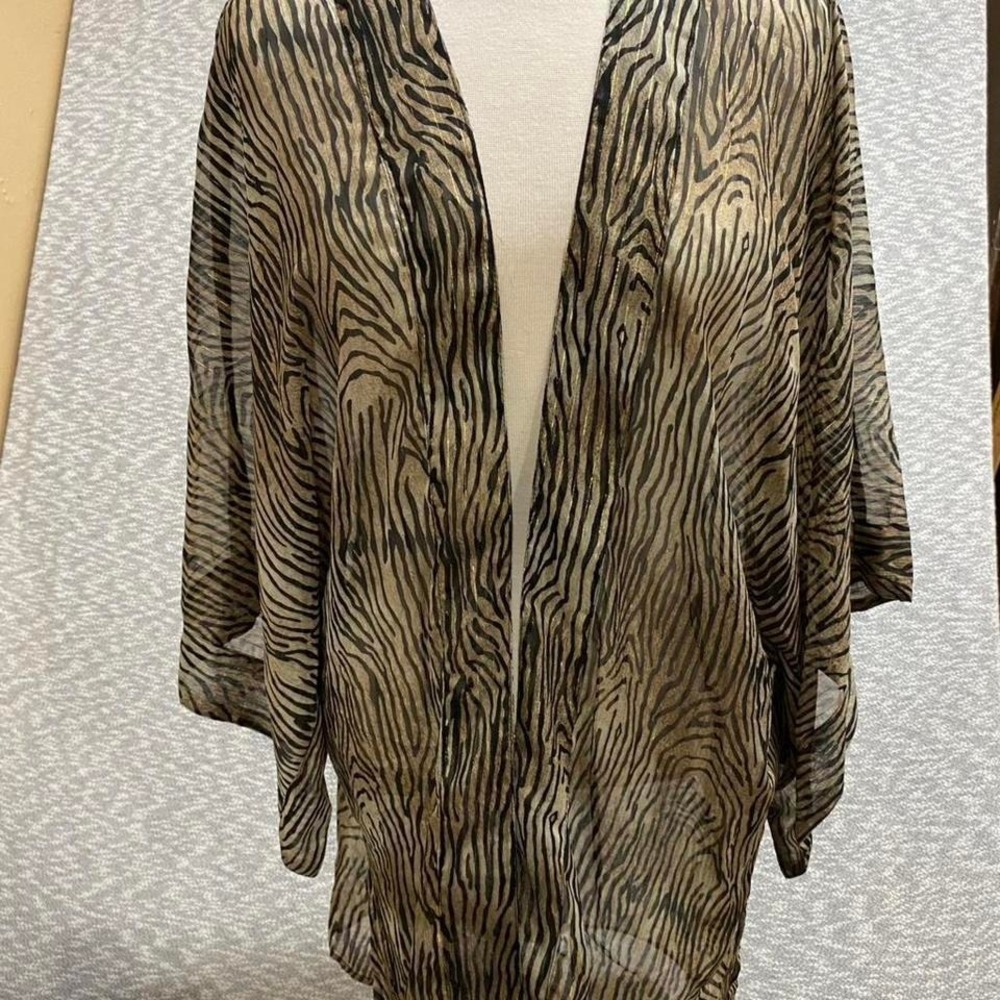 Sonoma zebra print kimono women Size OS. SKU925#kimono #zebraprint #boho